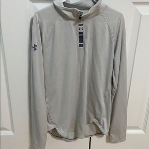 grey athletic pullover